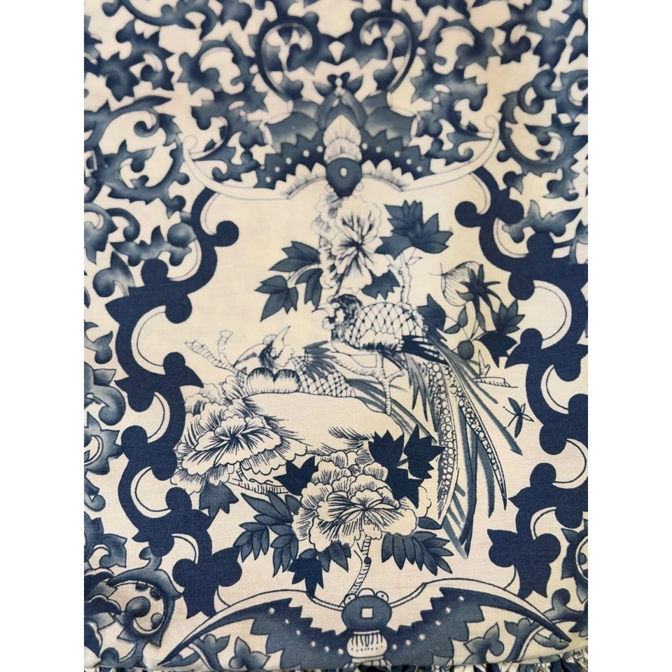 Ralph Lauren King Juego de Edredón y Volantes Falso Azul Tamarindo Porcelana Pájaro Foto 1 de 4