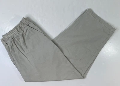 Calça Cabin Creek feminina bege elástica cintura cáqui com bolsos tamanho 20WP - Imagem 1 de 4