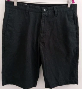 Volcom Men Charcoal Black Chino Inseam 10" Men Shorts Size 34 - Picture 1 of 6