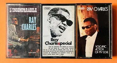 RAY CHARLES Raro LOTTO 3 MUSICASSETTE Italy 1969-70-71 L’INCOMPARABILE, SPECIAL - Image 1 of 4