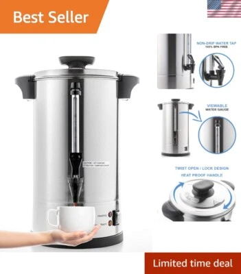 Cafetera 16L de Alta Capacidad - Percoladora de Acero Inoxidable para Necesidades de Catering Foto 1 de 4