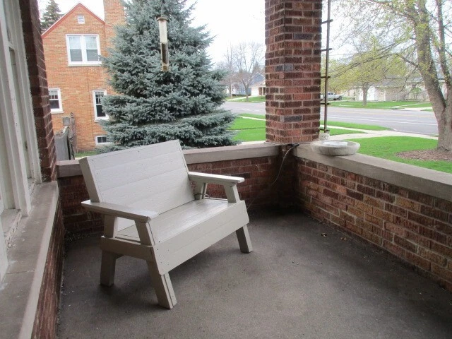 Outdoor Wooden Bench for heavy person Patio Deck Lawn Porch Pavers PICK UP ONLY - Image 1 of 1