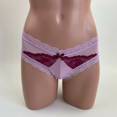 Bragas Victoria's Secret Muy Sexy Encaje Itsy Lila/Borgoña Talla S Nuevas con Etiquetas Foto 1 de 4