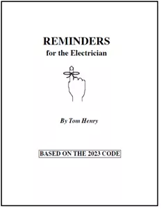 2023 Reminders for the Electrician by Tom Henry - Foto 1 di 2