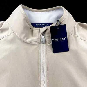 Peter Millar Crown Crafted Flex Adapt Performance Full Zip Vest Brown XL $220 - Picture 1 of 10
