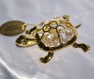 Tartaruga gioiello CRYSTAL TEMPTATIONS svarovski oro cristallo collezione donna - Foto 1 di 1