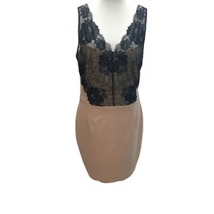 New Look Womens Mini Party Cocktail Formal Bodycon V-Neck Ladies Dress Size 16 - Picture 1 of 16