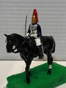 Vintage Britains Horseback Cavalry British Queen's Guard Horse England Mounted 1 - Picture 1 of 5