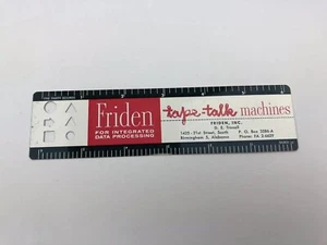 Vintage Friden Tape Talk Machines Advertising Ruler Bookmark  - Picture 1 of 8