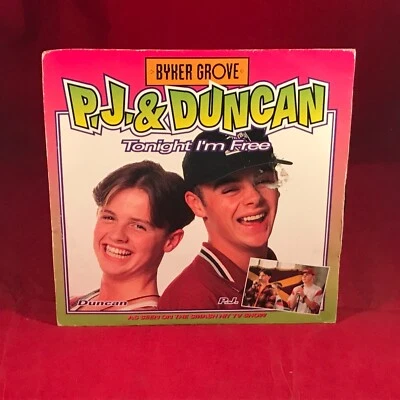 P.J. & DUNCAN Tonight I'm Free 1993 UK 7" Vinyl single telstar Ant Dec 45 record - Image 1 of 4