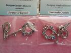  JEWELRY CLOSURES TOGGLES + FEATURING SWAROVSKI CRYSTALS + CIRCLE OVAL +TWO SETS