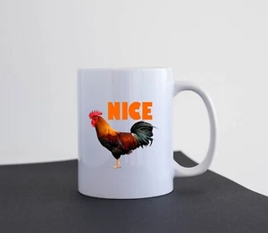 Funny Mug Gift Idea Present Coffee Tea Mug Nice Cock Cockrel M172 - Picture 1 of 2