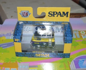 M2 MACHINES 2024 AUTO THENTICS R97 - 1960 VW DELIVERY VAN BLUE AND YELLOW SPAM - Picture 1 of 5