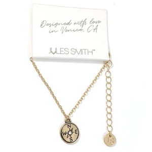 Jules Smith DIRECTIONAL COMPASS GOLD TONE Dangle BRACELET - NEW - Bild 1 von 2