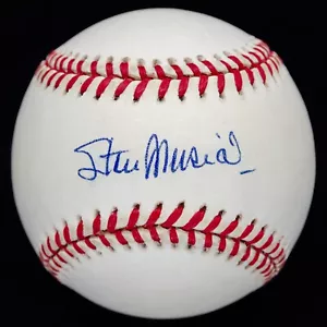 Stan Musial Signed ONL Baseball PSA/DNA Grade 9 Holo Only - Picture 1 of 3