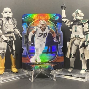 2022 Panini Select #34 Ikem Ekwonu Black & Red Die-Cut Prizm RC Panthers - Picture 1 of 6
