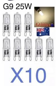 Sold…10pcs G9 Halogen Light Bulb Lamp Globe 25 Watt Aus Stock. - Picture 1 of 1