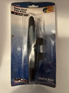 Cleat Black Nylon 6” Outdoor World Marine Bass Pro - Picture 1 of 2