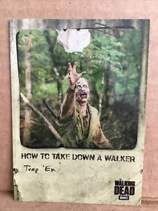 Walking Dead Hunters Hunted HOW TO TAKE DOWN A WALKER Insert HT-7 / TRAP 'EM🎥🎥 - Picture 1 of 2