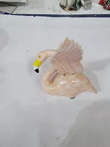 Exhart Pink Flamingo 9" Garden Windy Wings no stick - Picture 1 of 3