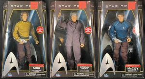 NEW 2009 Playmates STAR TREK COMMAND COLLECTION 12" Action Figure Set of 3 MIB - Picture 1 of 10