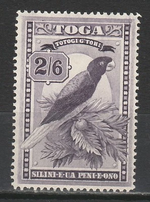 TONGA 1942 PARROT BIRD 2/6 WMK MULTI SCRIPT CA - Image 1 of 2