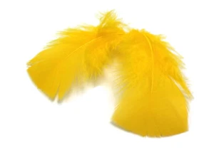 1 paquete - plumas de plumaje base en T de pavo amarillo dorado 0,50 oz. Suncatcher artesanal - Imagen 1 de 5