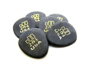 Dunlop Guitar Picks 6 Pack Jazztone 204 Round Tip - Picture 1 of 6