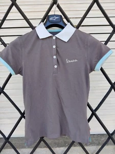 T-Shirt Polo Vespa Piaggio Original Damen Farbe Com IN Fotos Größe M - Bild 1 von 24