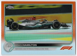 2022 Topps Chrome Formula 1 F1 Cars Orange Refractor LEWIS HAMILTON #111 #24/25 - Picture 1 of 1