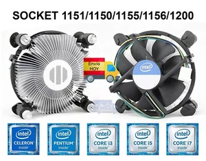 VENTILADOR INTEL CPU ORIGINAL E97379 DISIPADOR 1150 1155 1156 1200 i3 i5 i7 - Imagen 1 de 3