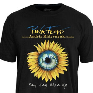 Official Licensed T-Shirt Pink Floyd Hey Hey Rise Up Ukraine by Stamp Rockwear