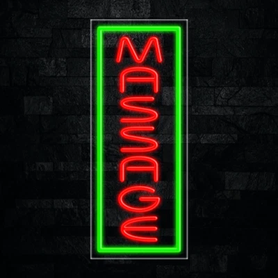 Massage LED Neon Sign 12"L x 30"H #31006 - Image 1 of 3