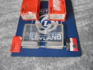 NOS Lucas RH LH Clear Reverse Lamp Lenses Triumph TR6 54585869 54585870 - Picture 1 of 7