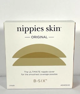 Nippies Brustwarzenabdeckungen selbstklebend Silikon Pasteten B-SIX Größe A-C Cups cremefarben - Bild 1 von 6