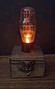 Old Vintage Radio Lighted Vacuum Tube - Novelty Night Light / LED Amp Desk Lamp - Picture 1 of 3