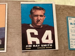 1961 Topps Football #73 Jim Ray Smith - Near Mint - Great Corners - No Creases - Picture 1 of 2