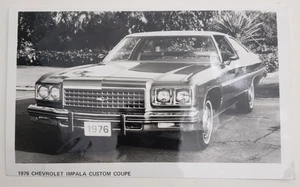 Vintage 1976 Chevrolet Impala Custom Coupe Car Postcard Chevy 1976 Impala - Picture 1 of 3