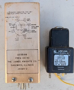 Two 100 KC Vintage Crystal Oscillators - Picture 1 of 1