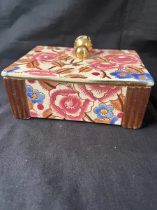 Art Deco Box with Lid by Raymond Chevalier for Boch La Louviere Floral Design - Picture 1 of 9