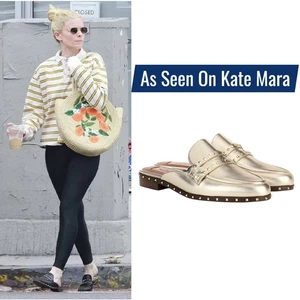 Valentino Garavani Rockstud Metallic Leder Pantoletten Agento Gold Damen Gr. 40,5 - Bild 1 von 13