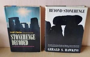 LOT of 2 Gerald Hawkins 1965 STONEHEDGE DECODED & 1973 BEYOND STONEHEDGE ex - Imagen 1 de 11