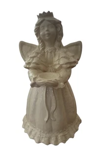 Fireside Creations Ceramic Angel Child Holding Bowl~ Religious Figurine 10" tall - Picture 1 of 5