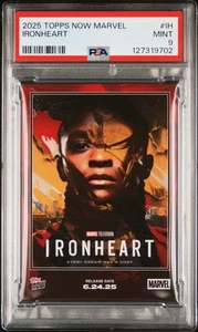 2025 TOPPS NOW MARVEL IH IRONHEART PSA 9 POP 1 - Picture 1 of 2