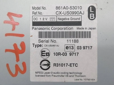 861A053010 modulo elettronico LEXUS IS 250C BASICO 2009 1363243 - Immagine 1 di 4