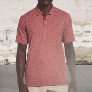 Camisa Polo Perry Ellis Para Hombre Manga Corta Absorbe la Humedad Roja Talla Mediana - Imagen 1 de 4