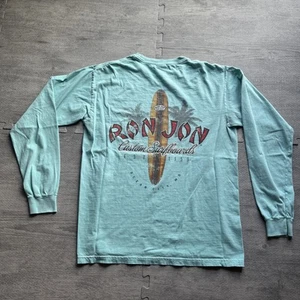 Comfort Colors Ron Jon Ocean City, MD Long Sleeve Men’s Size Large Blue - Picture 1 of 7