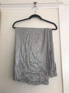 1 Yard Of Silver Shimmer Lightweight Jersey Stretch Fabric w 56” - Picture 1 of 6