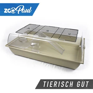 ZooPaul Hamsterkäfig XXL BIG ALEX 78x48x27cm beige Kleintier Käfig Maus Hamster - Bild 1 von 9