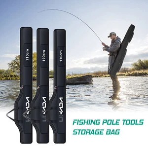 Lixada Portable Fishing Bag Folding Fishing Rod Reel Bag Fishing Pole Gear U2C2 - Picture 1 of 14